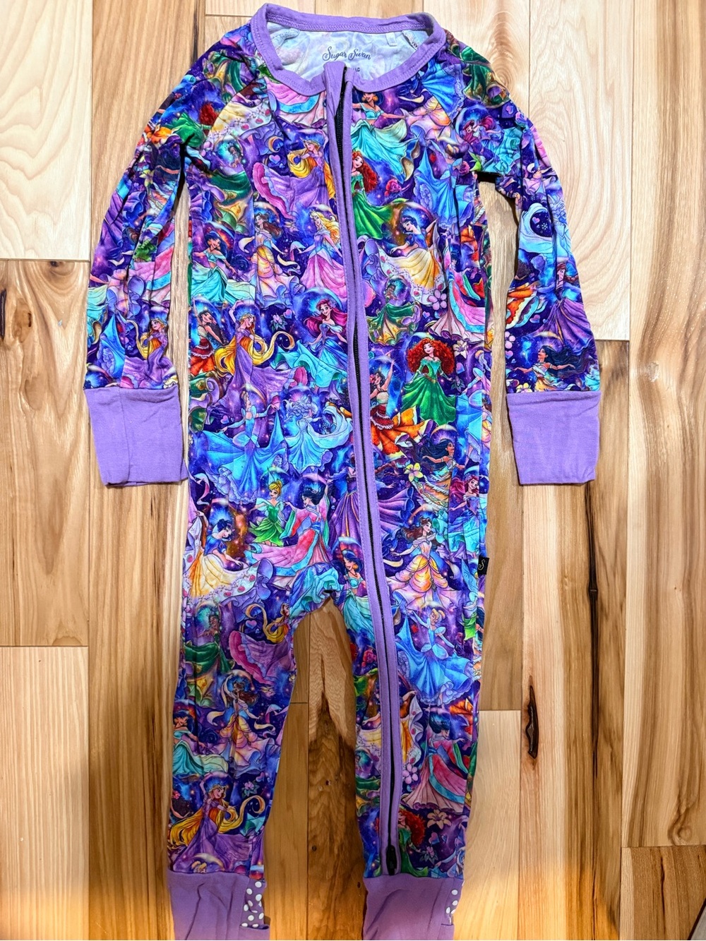 Sugar Swan size 12-18 month bamboo zippy
